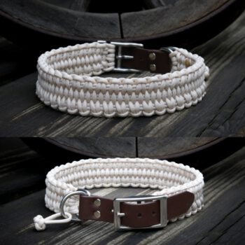 Paracord Halsband cream